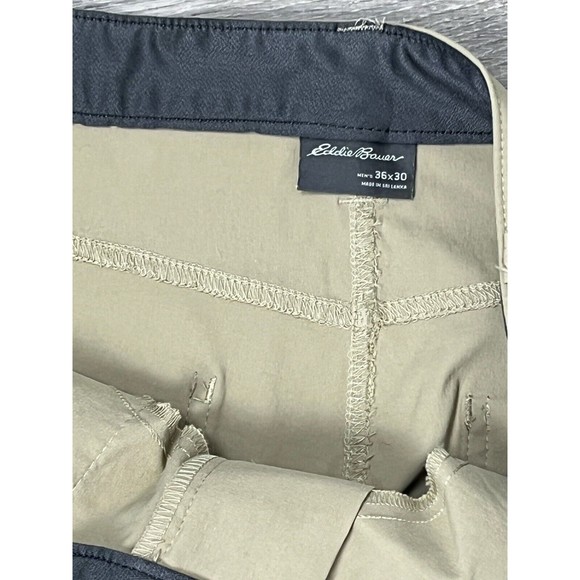 Eddie Bauer Pants‎ Straight Leg Mens 36 Nylon Tech Stretch Beige Hiking Outdoors - Picture 4 of 4
